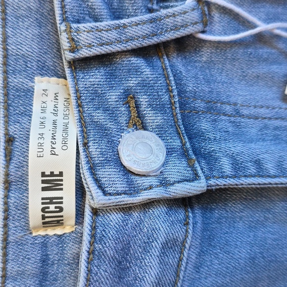 KATCH ME Light Blue Flare Women's Jeans - Picture 2 of 15